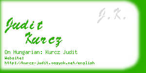 judit kurcz business card